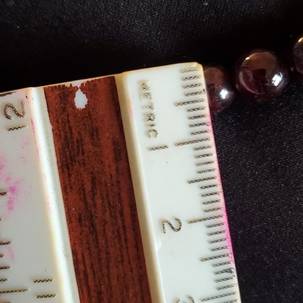 Red Garnet Bolo Bracelet in Sterling Silver - Picture 5 of 6